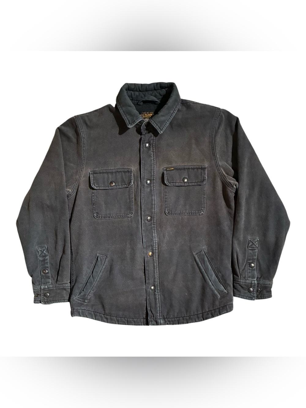 CC Filson Fleece Lined Jacket Shirt Gray